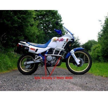 RDmoto protecciones de motor blancas para Honda Dominator NX650