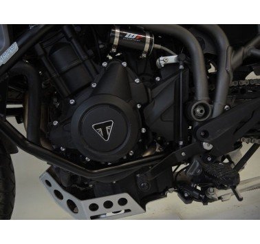 RDmoto protecciones de motor negras Triumph Tiger 800 XCX