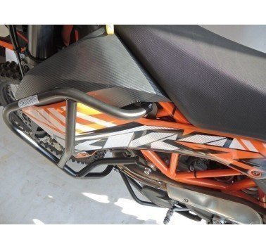 RDmoto protecciones superiores negras para KTM 690 Enduro R (08-18)