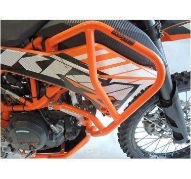 RDmoto protecciones superiores naranjas para KTM 690 Enduro R (08-18)