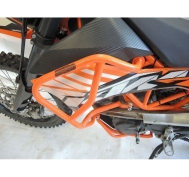 RDmoto protecciones superiores naranjas para KTM 690 Enduro R (08-18)