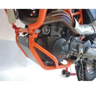RDmoto protecciones superiores naranjas para KTM 690 Enduro R (08-18)