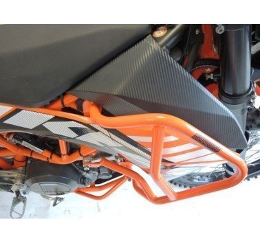 RDmoto protecciones superiores naranjas para KTM 690 Enduro R (08-18)
