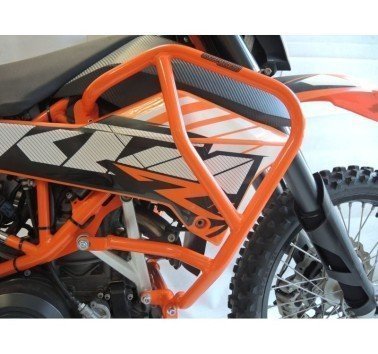 RDmoto protecciones superiores naranjas para KTM 690 Enduro R (08-18)