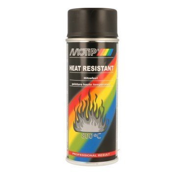 Bote 500 ml Spray pintura negra resistente al calor. Escapes y motor