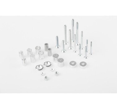 SW-Motech  Kit de cubre puños BLIZZARD,Tejido. Negro/gris.