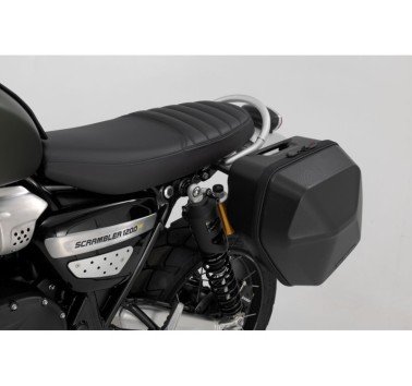 SW-Motech  Sistema de bagagem lateral esquerda URBAN ABS,1x 16,5 litros. Triumph Scrambler 1200 XC / XE (18-).