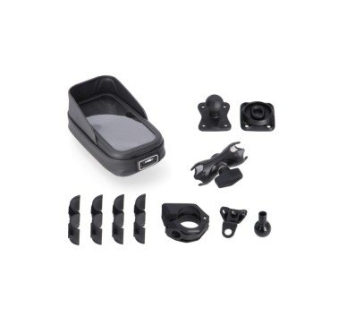 SW-Motech  Kit de fijación universal GPS con Phone Case,Incl. brazo 2". Para manillar/fijación espejo