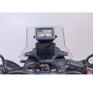 SW-Motech  Soporte GPS en salpicadero,Negro. KTM 890 Adv (23-).