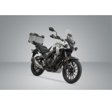 SW-Motech  Sistema topcase TRAX ADV,Plateado. Honda CB500X, CB500F, CBR500R.