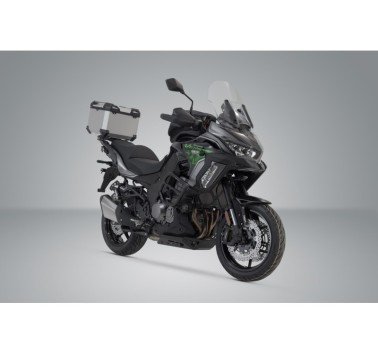 SW-Motech  Sistema topcase TRAX ADV,Plateado. Kawasaki Versys 1000 (12-).