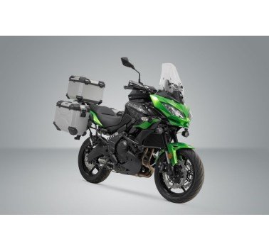 SW-Motech  Sistema topcase TRAX ADV,Plateado. Kawasaki Versys 650 (14-).
