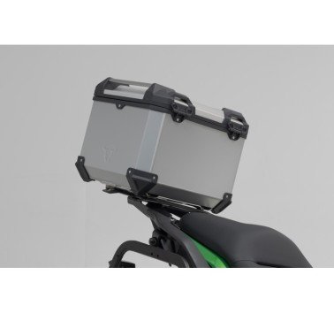 SW-Motech  Sistema topcase TRAX ADV,Plateado. Kawasaki Versys 650 (14-).