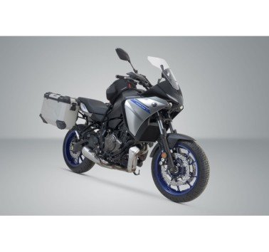 SW-Motech  Sistema de maletas TRAX ADV,Plateado. 37/37 l. Yamaha MT-07 Tracer (16-).