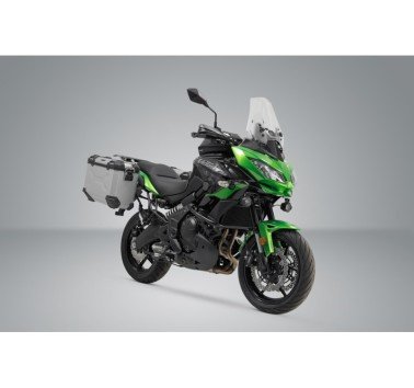 SW-Motech  Sistema de maletas TRAX ADV,Plateado. 37/37 l. Kawasaki Versys 650 (14-).
