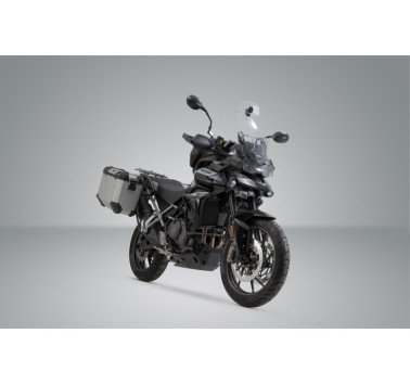 SW-Motech  Sistema de maletas TRAX ADV,Plateado. 45/37 l. Triumph Tiger 900/GT/Rally/Pro.