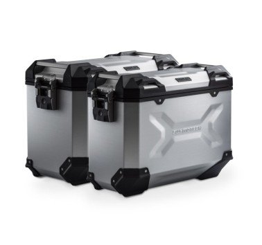 SW-Motech  Sistema de maletas TRAX ADV,Plateado. 45/37 l. Aprilia Tuareg 660 (21-)