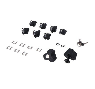 SW-Motech  Juego de bombín TRAX con sistema antirobo EVO,Juego de 9 cerraduras/2 llaves. Sistema antirobo.