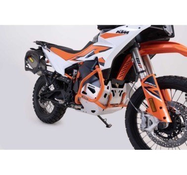 SW-Motech  Protecciones laterales de motor,Naranja eléctrico. KTM 790 Adv/ R, 890 Adv/ R.