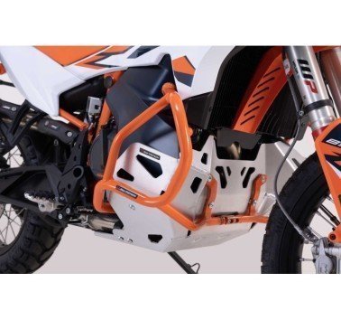 SW-Motech  Protecciones laterales de motor,Naranja eléctrico. KTM 790 Adv/ R, 890 Adv/ R.