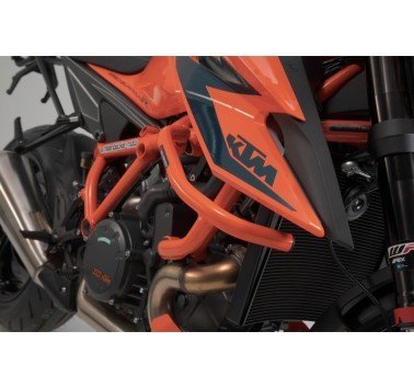 SW-Motech  Proteção lateral do motor, Laranja. KTM 1290 Super Duke R / EVO (19-).