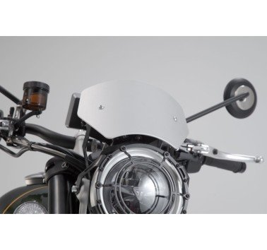 SW-Motech  Parabrisas,Plateado. Triumph Scrambler 1200 XC / XE (18-).
