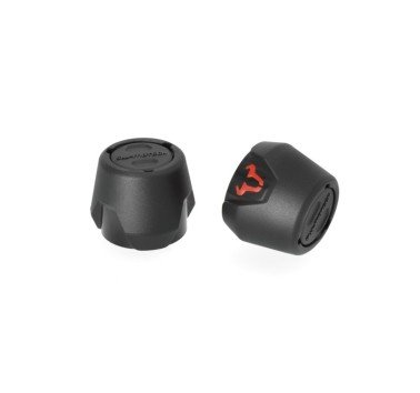 SW-Motech  Kit de topes anticaidas para el eje delantero,Negro. Suzuki V-Strom 800DE (22-).