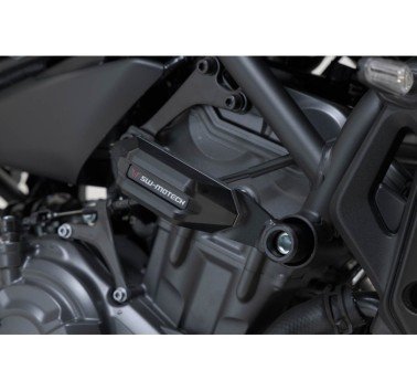SW-Motech  Kit de topes anticaidas,Negro. Yamaha MT-07 / Tracer 7