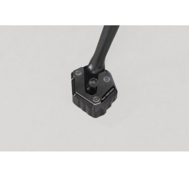 SW-Motech  Extension para caballete lateral,Negro/plateado. MT-07/Trac/MotoCage,XSR700,YZF-R7.