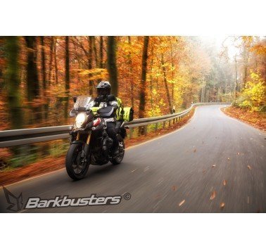 SW-Motech  Kit de cubre puños BLIZZARD,Tejido. Negro/gris.