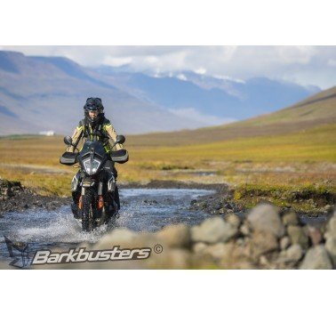 SW-Motech  Kit de cubre puños BLIZZARD,Tejido. Negro/gris.