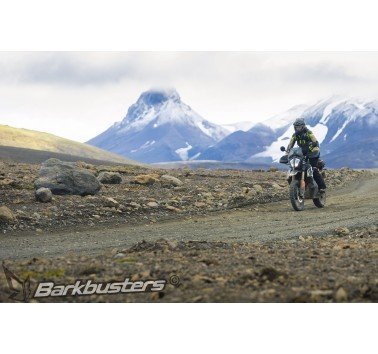 SW-Motech  Kit de cubre puños BLIZZARD,Tejido. Negro/gris.