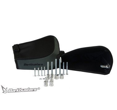 SW-Motech  Kit de cubre puños BLIZZARD,Tejido. Negro/gris.