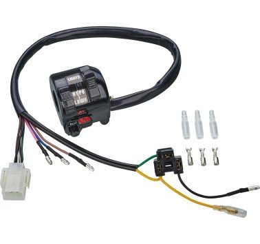 Piña interruptor de manillar luces / claxon. Yamaha XT 350 / XT 600 (84-90) / XT 600 Z-'87 (34L, 50T, 55W, 1VJ)