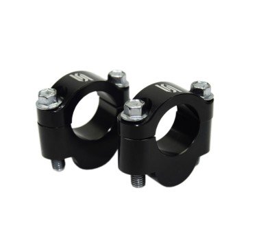 SCAR alzas de elevación negras +2cm para manillar de 22mm