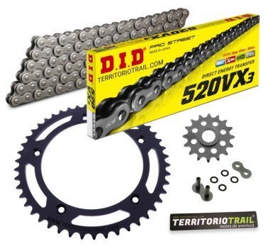 Kit de transmisión DID 520 VX3 gris (16/47/116) | Voge 650 DSX