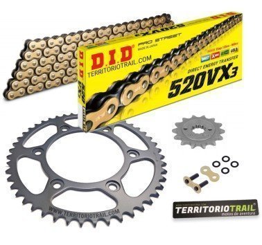 Kit de transmisión dorado DID 520VX3 (14/40/106) | Honda CRF 300 L