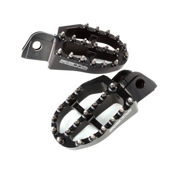 Zeta Racing estriberas negras off-road para modelos KTM