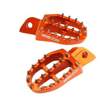 Zeta Racing estriberas naranjas off-road para modelos KTM