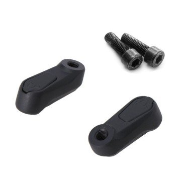 SW-Motech  Extensión de retrovisor,Negro. Derecha/Derecha. M10x1,25.