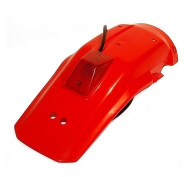 Guardabarros trasero rojo con piloto Honda XR 600 R
