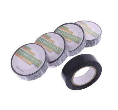 Pack 5 rollos cinta aislante 15mm x 10m
