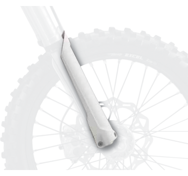 Juego protectores de horquilla blancos