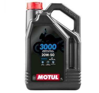 Aceite motor 4T. Motul 3000 20w50 mineral. 4litros