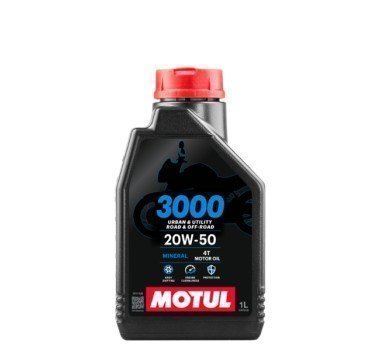 Aceite motor 4t. Motul 3000 20w50 mineral. 1litro