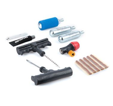 Kit bolsa para reparación neumáticos sin cámara