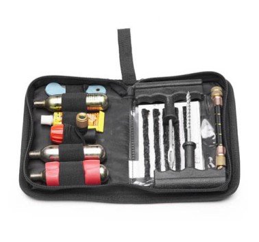 Kit estuche para reparación neumáticos sin cámara (tubeless)