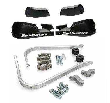 Kit de paramanos Barkbusters negros Suzuki V-Strom 800