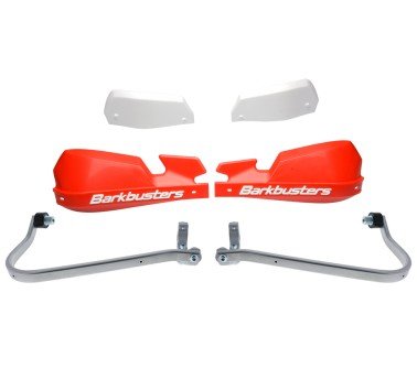 Kit de paramanos Barkbusters VPS rojos Ducati Desert X 950