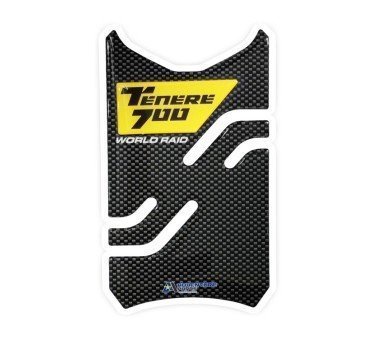 Protector de depósito carbono / amarillo para Yamaha Tenere 700